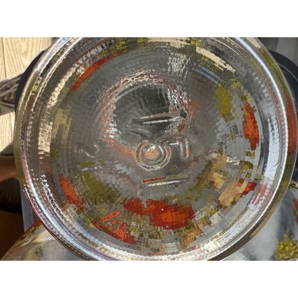 Arc France Vintage Spice of Life Vegetable Glass Hinged Lid 1.5L Canisters Set 3 - Picture 13 of 16